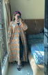 Brown Korean Check Dress